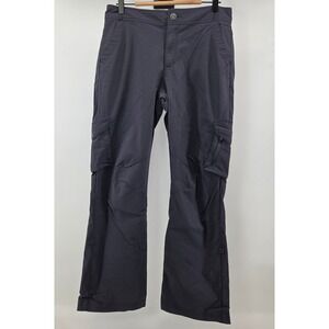 REI Sahara Womens 12 Gray Cargo Pants UPF 50+ Roll Up Convertible Hiking Outdoor